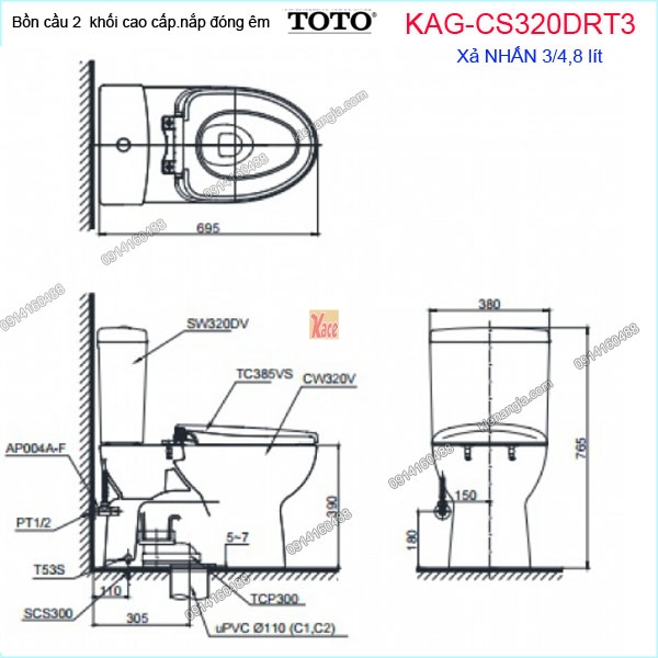 KAG-CS320DRT3-Bon-cau-2-khoi-TOTO-KAG-CS320DRT3-kich-thuoc-lap-dat