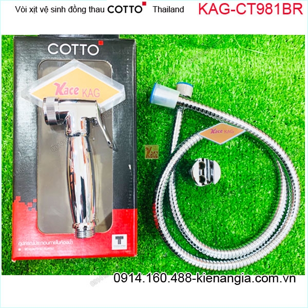 Vòi xịt vệ sinh đồng thau COTTO-Thailand chính hãng KAG-CT981BR Nhập khẩu nguyên chiếc Thái Lan