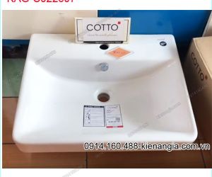 Chậu lavabo bán âm bàn Thailand COTTO KAG-C022607