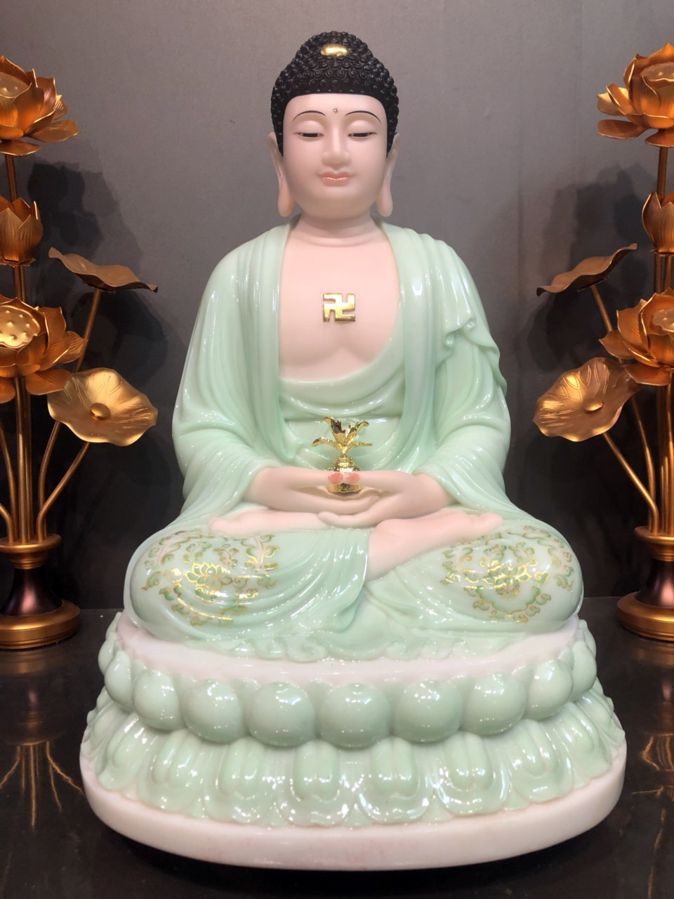 Tượng Phật Dược Sư đá xanh