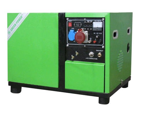 Máy phát điện GREENPOWER-TRANSMECO CC5000–D–LPG (vỏ chống ồn)
