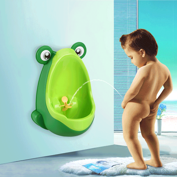 Bệ tiểu mini hình chú ếch cho bé trai 