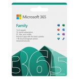 Phần mềm - Software Microsoft 365 Family English APAC EM Subscr 1YR Medialess P8 (6GQ-01555) 6 user