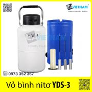 Bình Nitơ lỏng YDS-3 | Vỏ bình nito lỏng 3L | Bình chứa khí nito lỏng 3 Lít