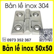 Bản lề inox 304 50x50 / Bản lề thép không gỉ CL218-2 / Bản lề cửa tủ 50x50 inox