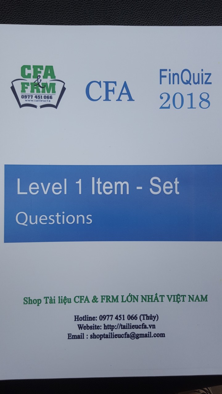 CFA 2018 Finquiz Item-set Q & A Level1