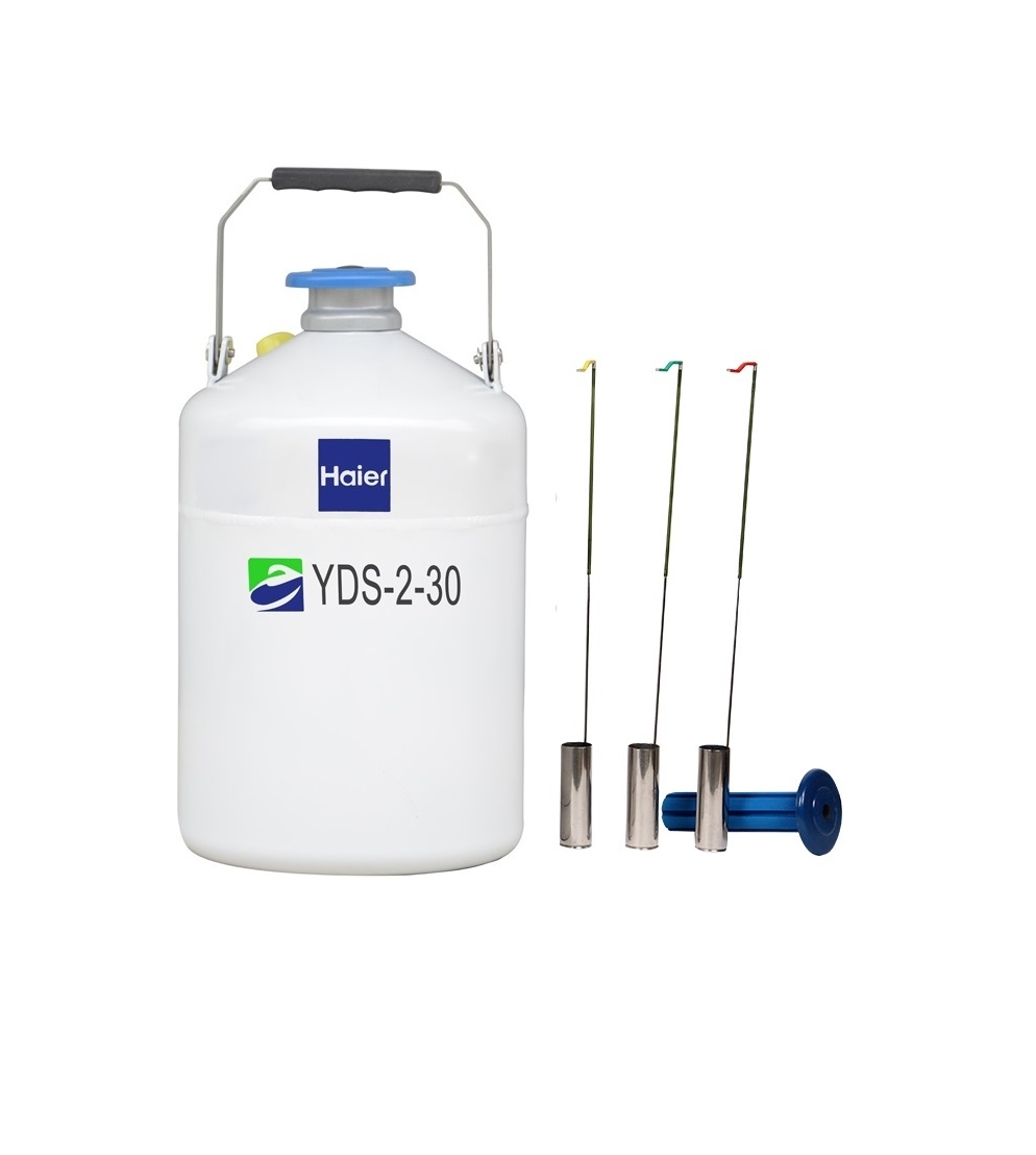 Binh đựng nitơ lỏng bảo quản mẫu lạnh 2 lít Haier YDS-2-30