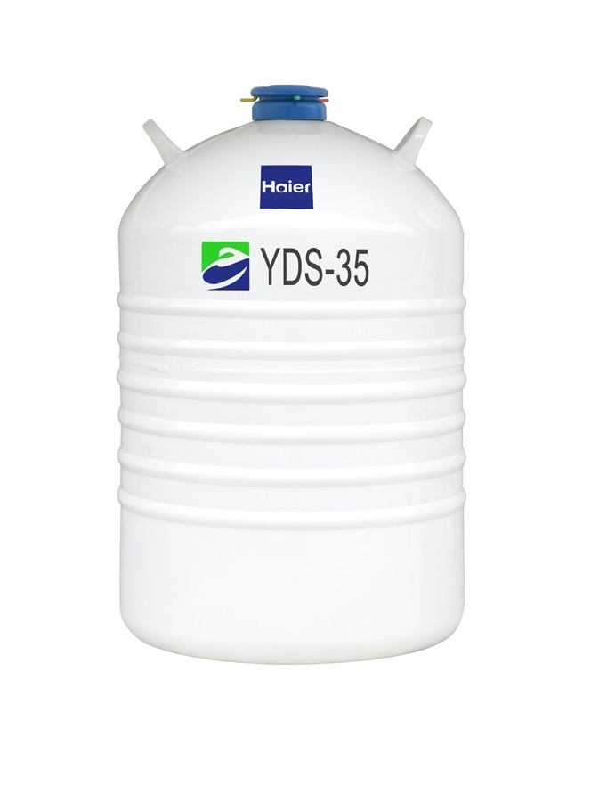 Binh đựng nitơ lỏng bảo quản mẫu lạnh 35 lít HAIER YDS-35
