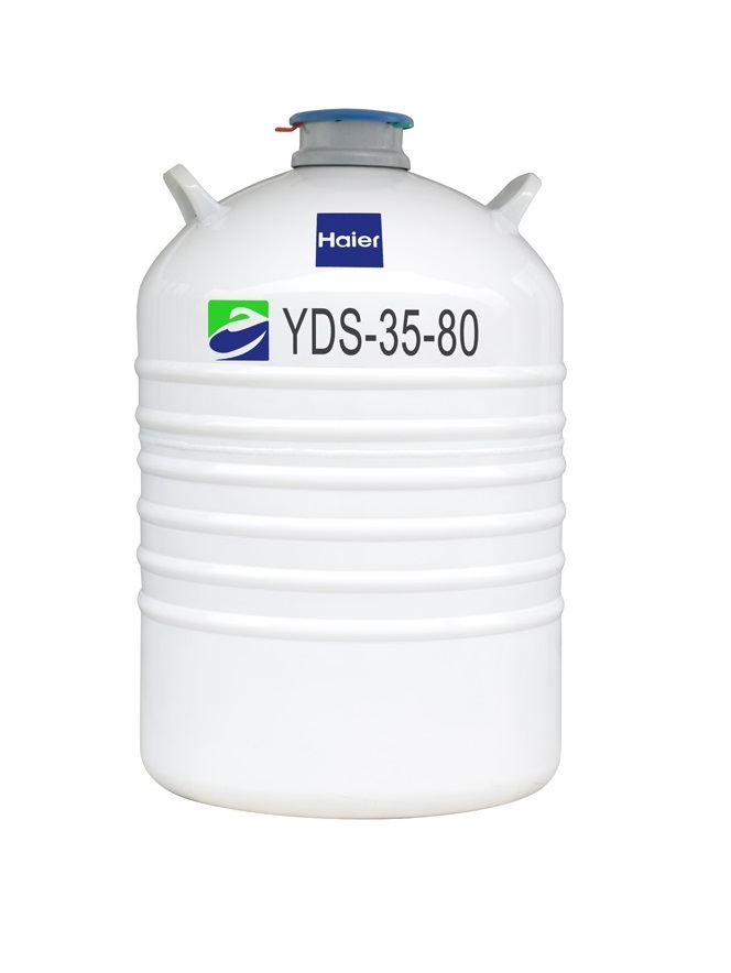 Binh đựng nitơ lỏng bảo quản mẫu lạnh 35 lít HAIER YDS-35B-80