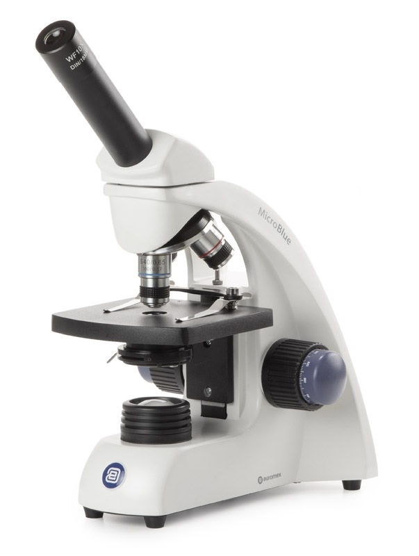 Kính hiển vi sinh học 1 mắt MicroBlue độ phóng đại 40 – 400 lần MB.1001 EUROMEX