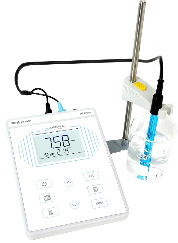 Máy đo pH/mV/nhiệt độ để bàn pH700 Apera