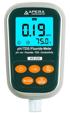 Máy đo đa chỉ tiêu cầm tay (Flo/pH/độ dẫn / độ mặn/ TDS/ trở kháng/ nhiệt độ) APERA