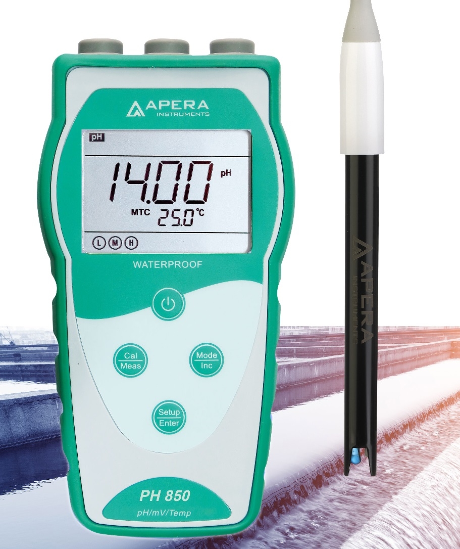 Máy đo pH/mV/nhiệt độ cầm tay trong nước thải Apera