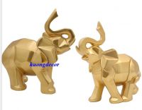 Đôi voi ceramic ( trắng hoặc vàng)