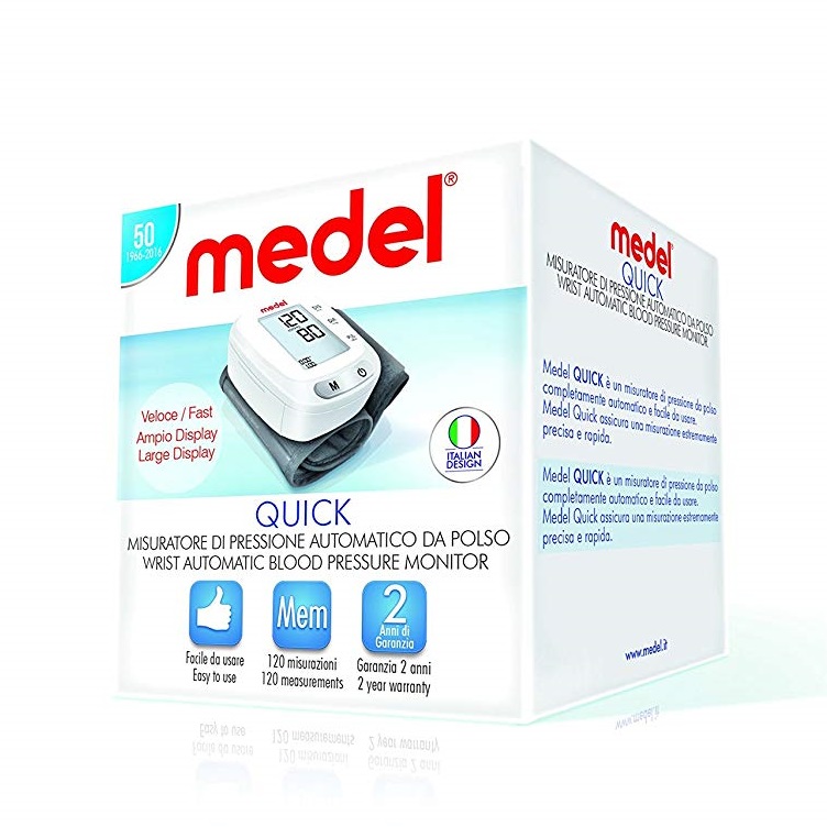 Máy đo huyết áp điện tử cổ tay Medel QUICK, Italy