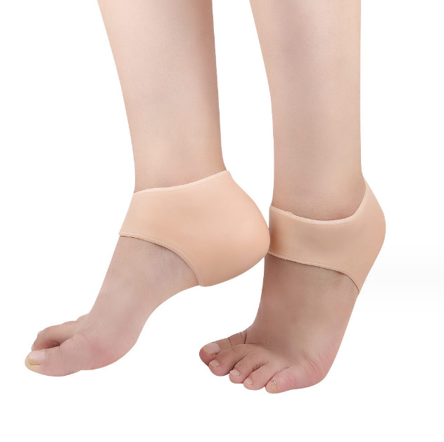 Combo 2 miếng silicon bảo vệ gót chân (trắng, da)