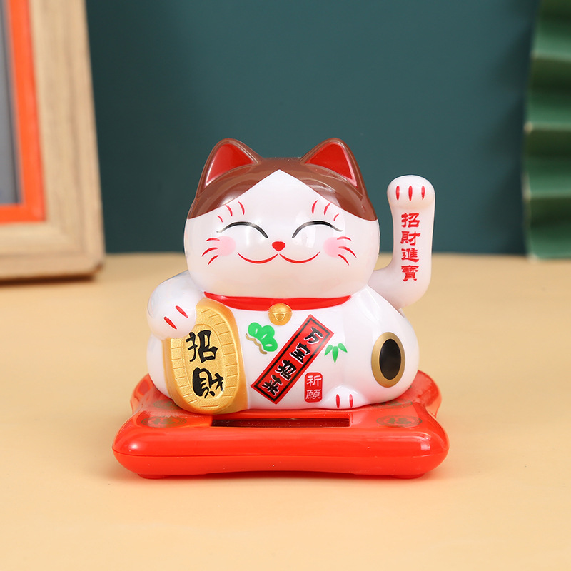Mèo Nhật Vẩy Tay (trắng, đỏ)