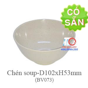 Chén soup melamine màu nâu đá BV073-4