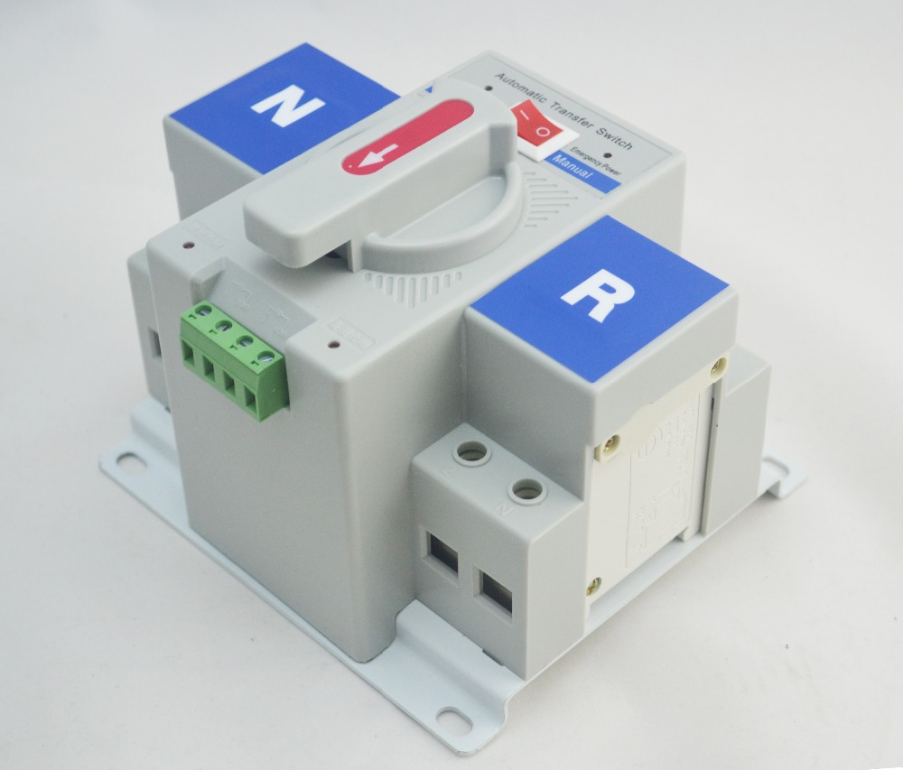 2P-63A-230V-MCB-type-white-color-Dual-Power-Automatic-transfer-switch-ATS-Rated-voltage-220V