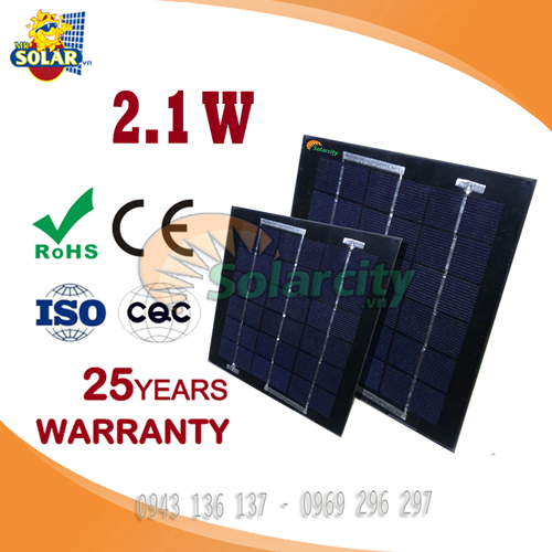 Tấm pin năng lượng mặt trời Poly Solarcity 2.1w-5V