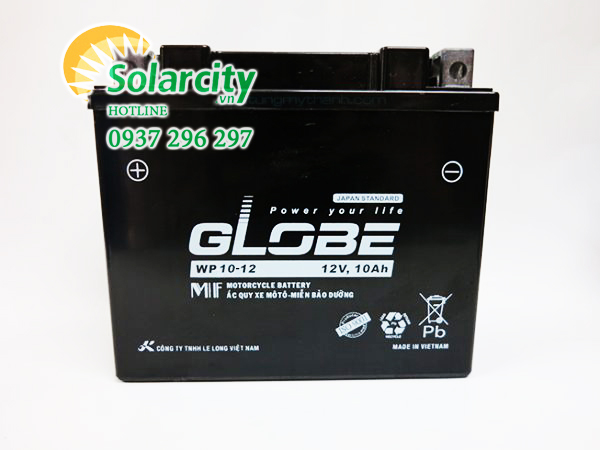 Bình ắc quy kín khí Globe  12V-10AH (WP10-12)