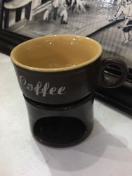 Bếp đun cà phê bằng nến dáng lùn