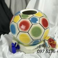 Bình đựng nước bằng gốm sứ hình quả bóng màu 6L
