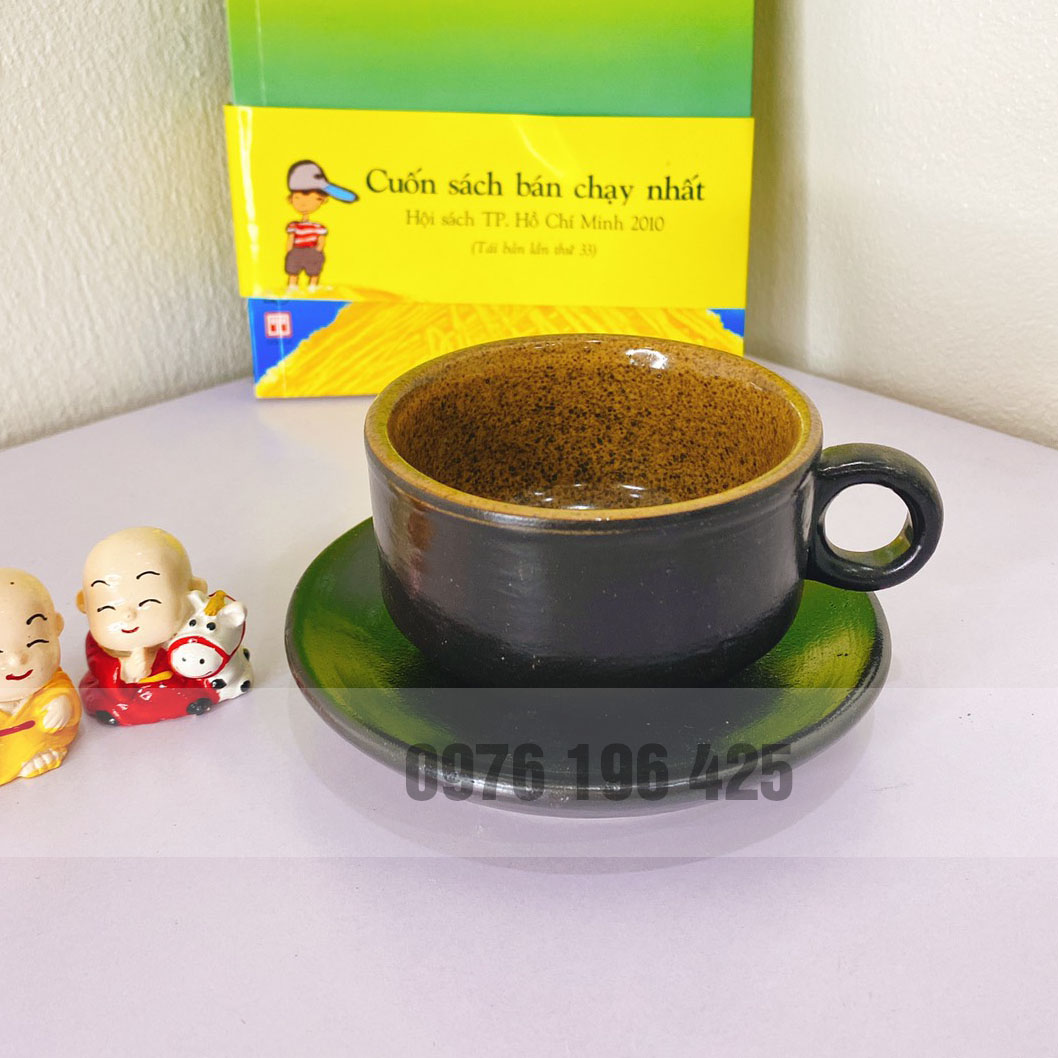 Cốc cà phê sữa nóng men gốm Bát Tràng