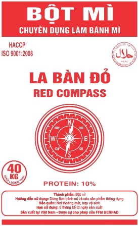 Red Compass 40 - label resize