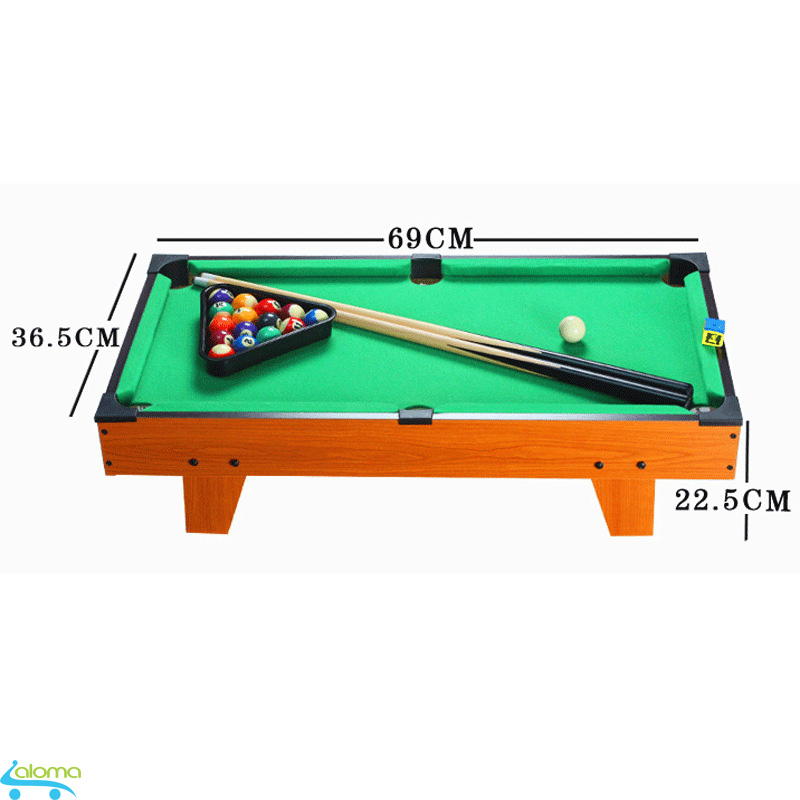 Đồ chơi bàn Bi-A bằng gỗ Table Top Pool Table TTP-69 kích thước 70x40cm gia dụng aloma