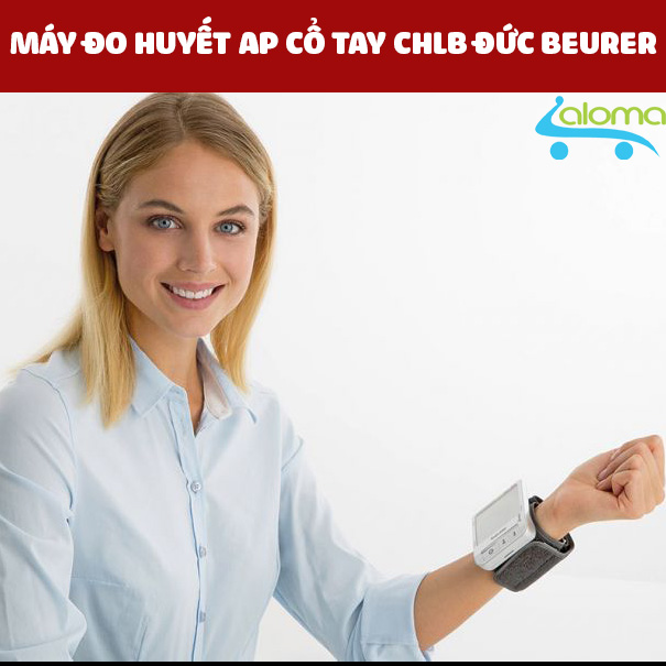 Máy đo huyết áp cổ tay Beurer BC40 thương hiệu Đức tiêu chuẩn EU độ chính xác cao gia dụng aloma