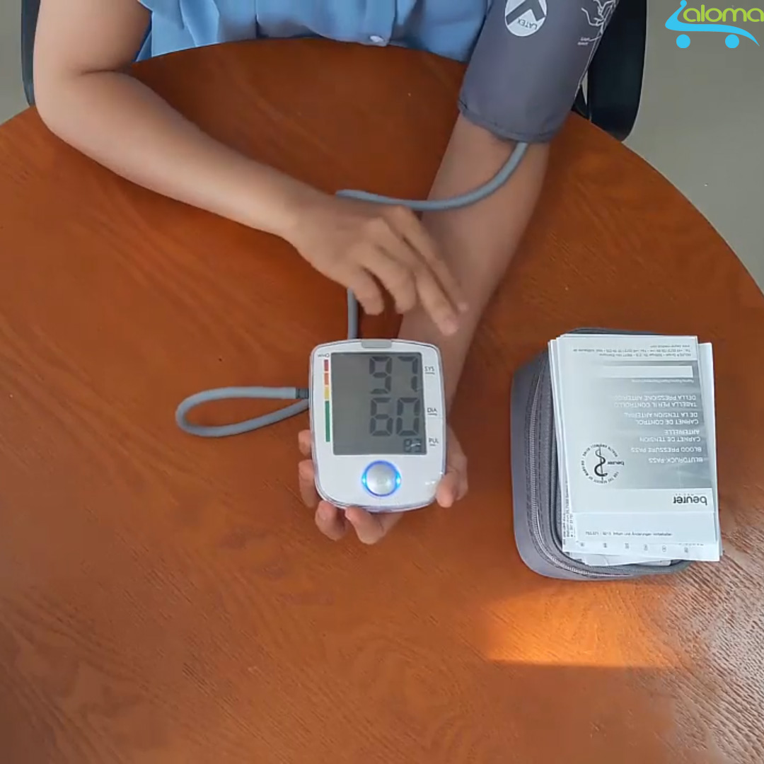 Máy đo huyết áp bắp tay Beurer BM-44 CHLB Đức độ chính xác cao đo nhịp tim huyết áp tối ưu cho người lớn tuổi gia dụng aloma