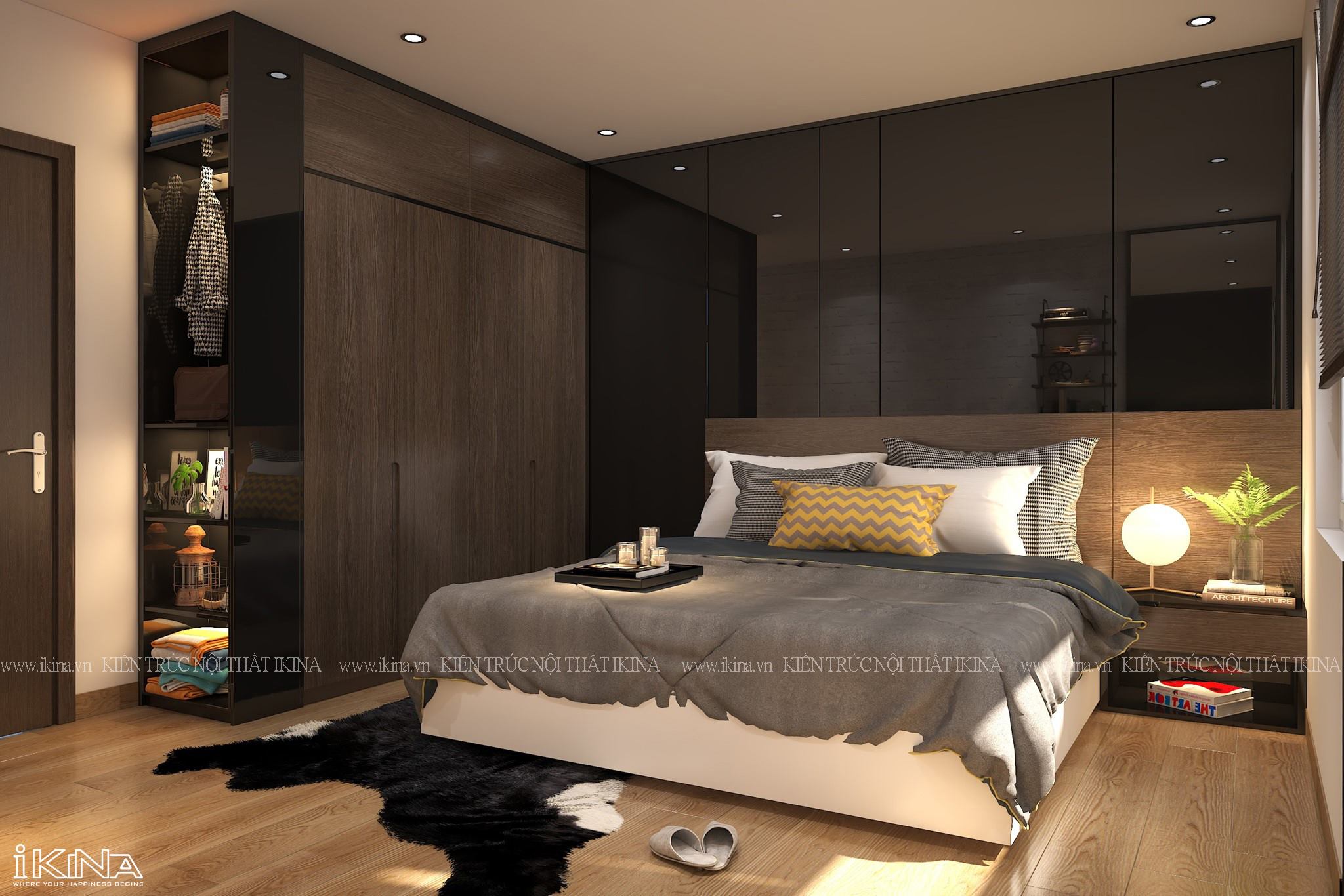 nội thất phòng ngủ theo phong cách Châu Âu