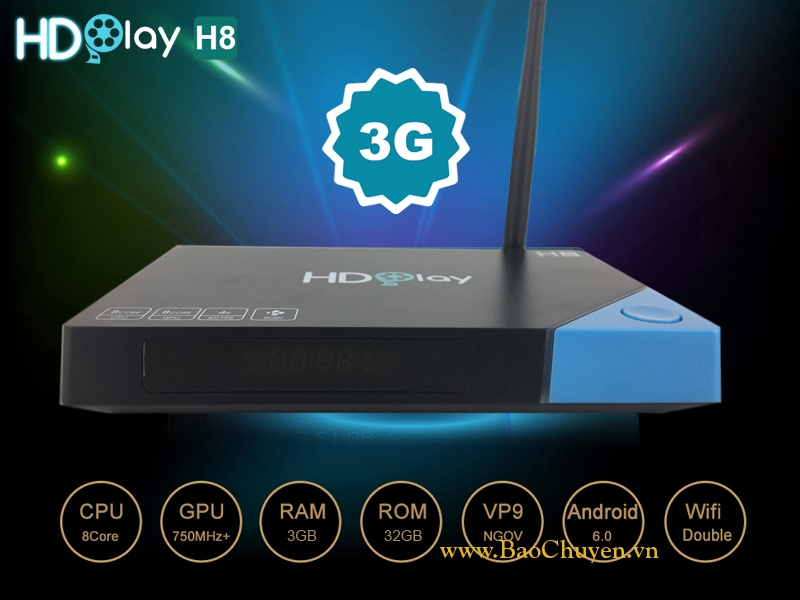 HDPLAY H8 RAM 3G / ROM 32G , AMLOGIC S912 , ANDROID 6.0