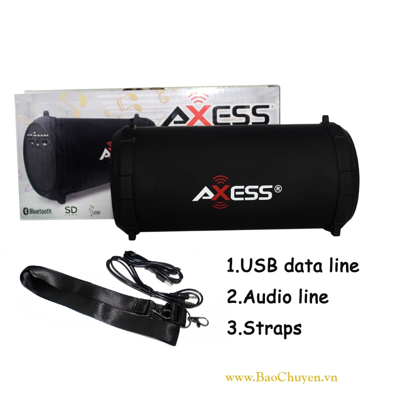 Loa nghe nhạc AXESS SPBT1040 Dùng BLUETOOTH  USB, Thẻ Nhớ - Pin, sạc