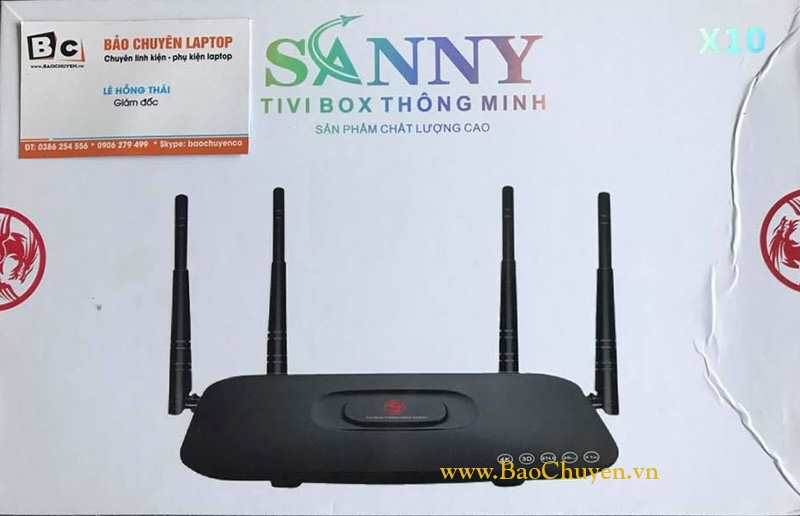 Android Tivi Box 4 râu - Smartbox TV Sanny X10 giá rẻ