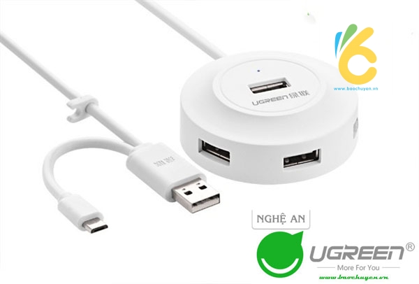 Bộ chia USB 1 ra 4 Orico W5-U2 2.0 tích hợp cổng OTG green Nghệ An
