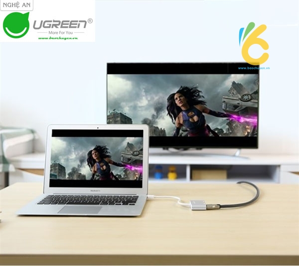 Cáp chuyển đổi cao cấp Mini Displayport to HDMI và VGA chính hãng Ugreen Nghệ An
