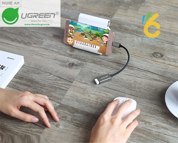 Cáp OTG USB Type-C sang USB 3.0 chuẩn A cổng âm Ugreen Nghệ An