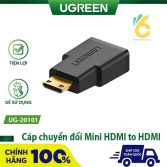 Cáp chuyển đổi Mini HDMI to HDMI chính hãng Ugreen UG-20101