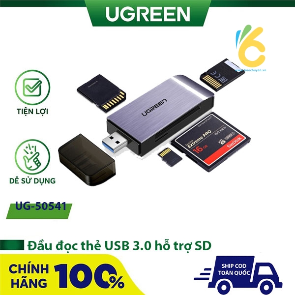 Đầu đọc thẻ USB 3.0 hỗ trợ SD Ugreen UG-50541