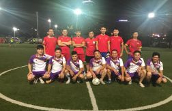 Hoàng Nguyễn tham gia giao hữu bóng đá với FC-DSS