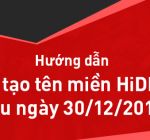 Hướng dẫn tạo tên miền Hikvision từ sau ngày 30.12.2016