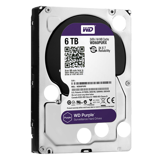Ổ cứng HDD Western Purple 6TB 3.5 inch [CHƯA BAO GỒM VAT]