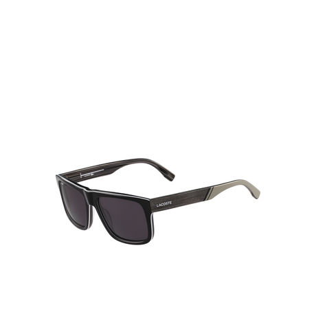 LACOSTE BLACK LT12 SUNGLASSES WITH WOOD EFFECT 001