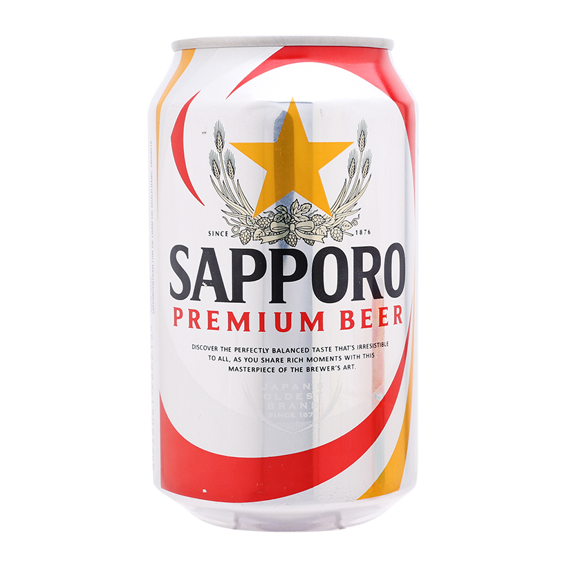 Bia Sapporo Premium thùng 24 lon x 330ml