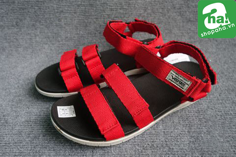 Sandal Vento Đen Đỏ SV05