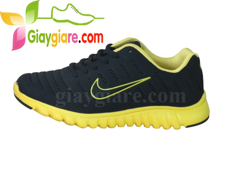 Giày Nike Nhẹ Nữ Đen Vàng