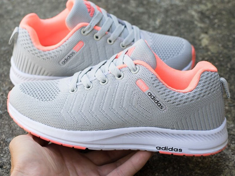 Giày thể thao Adidas màu xám hồng AD19