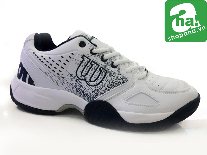 Giày tennis Wilson trắng xanh đen GTN01